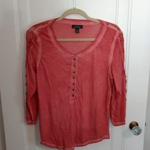 Lauren Jeans Co. Long sleeve Henley t-shirt